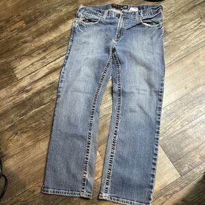 Ariat M7 Slim Straight Leg Jeans Mens 36x31 FR CAT 2 Workwear Blue